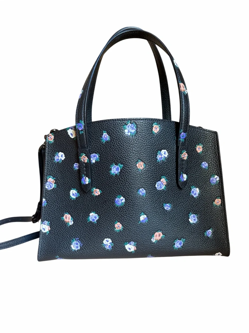 Coach Charlie Carryall 28 With Vintage Rosebud Print RETAIL 450